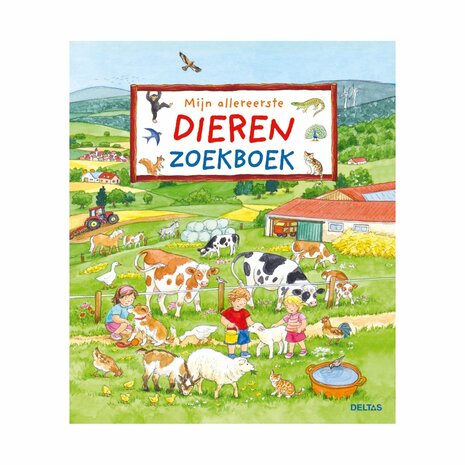 Groot kartonnen dieren zoekboek voor peuters 