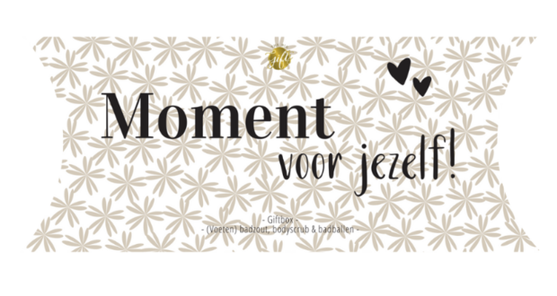 De wellness gift box verpakt als stijlvol brievenbuscadeau