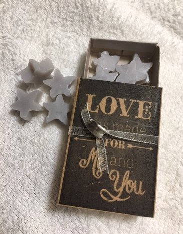 Love was made for me and you (doosje zeepjes)