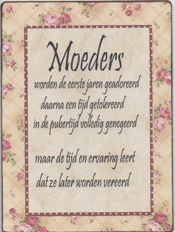 Bordje moeders