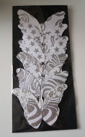 Slinger wit/glitter