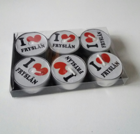 I love Fryslan, waxinelichtjes