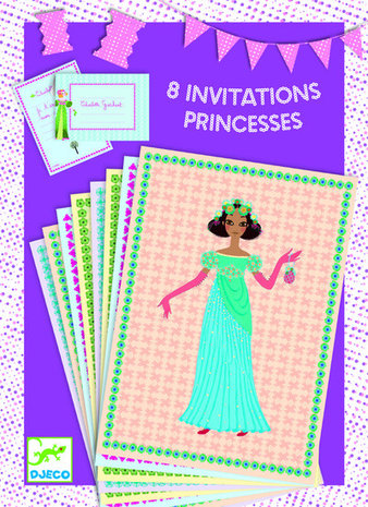 Djeco Uitnodigingen prinsessen