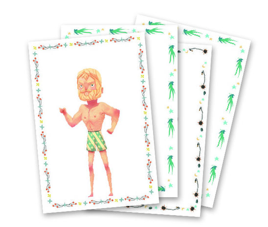 Djeco stickers en Poppetjes van papier (Ridders)