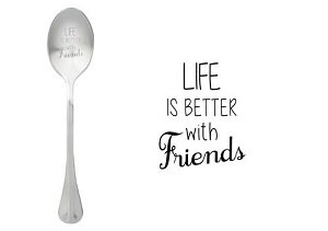 Life is better with friends, lepel
