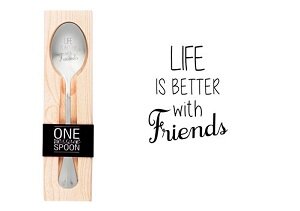 Life is better with friends, lepel