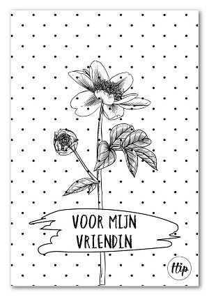 Geurzakje met de tekst Voor mijn vriendin en bijpassende envelop