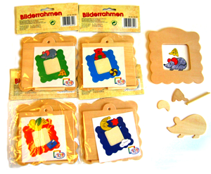 Houten fotolijstje doe-het-zelf creatief knutselen voor kinderen