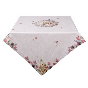 Tafelkleed 100x100 cm van 100% katoen met dierenprint