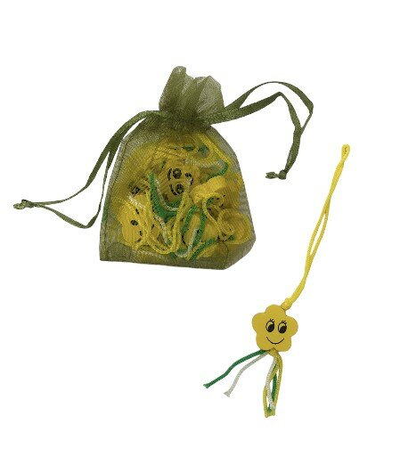 Set van tien vrolijke bloem hangers