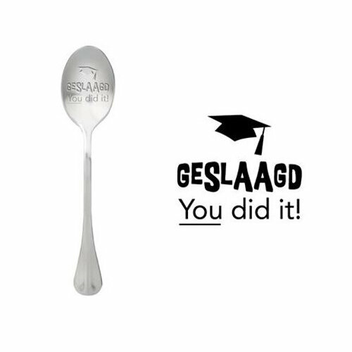 Cadeau lepel voor geslaagde