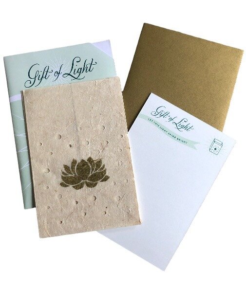 Fair trade lotus lichthouder
