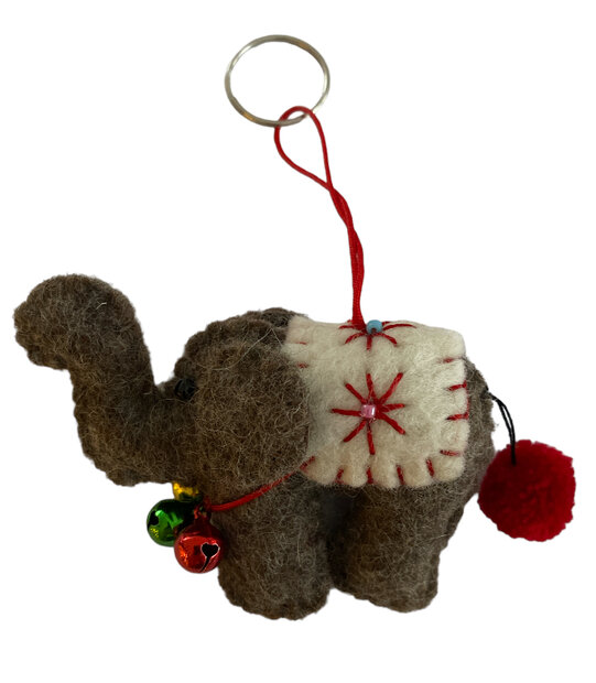 Sleutelhanger olifant met symbolische belletjes