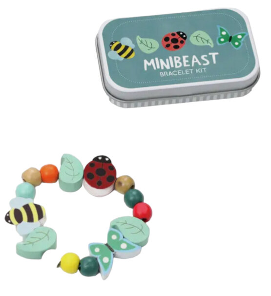 Blikje met materialen voor mini-diertjes-armband