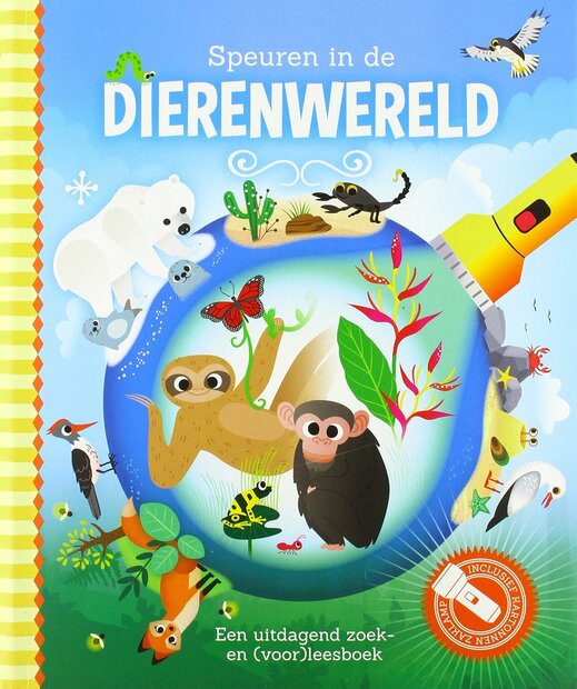 Boek Speuren in de dierenwereld met zoekplaten en verhalen