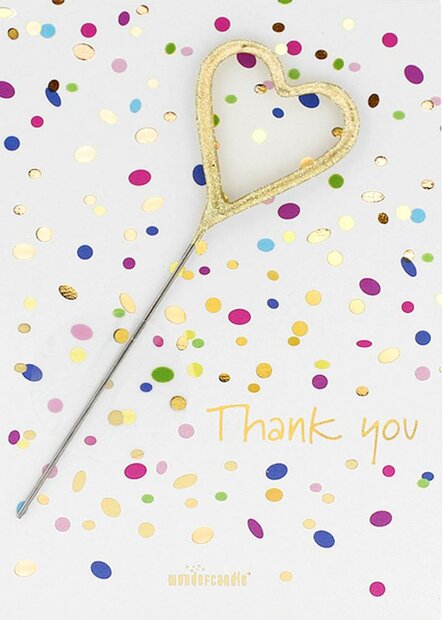 Sterretje Thank You hartvorm