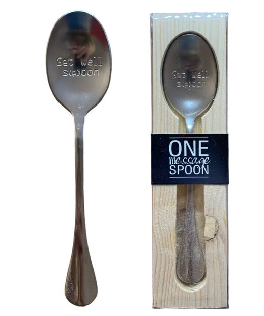 Get well spoon lepel in houten doosje