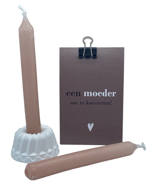 Kaarsjes moeder cadeau