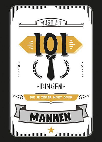Boek 101 dingen die je zeker moet doen &ndash; voorzijde hardcover