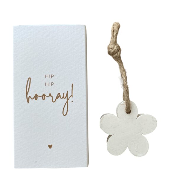 Doosje zeep hiep hiep hoera cadeau