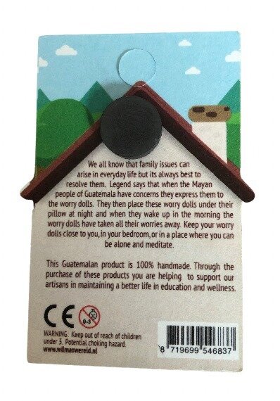 magneet huisje met zorgenpoppetjes
