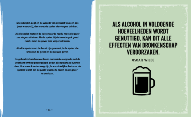 boek met uitdagende drankspelletjes