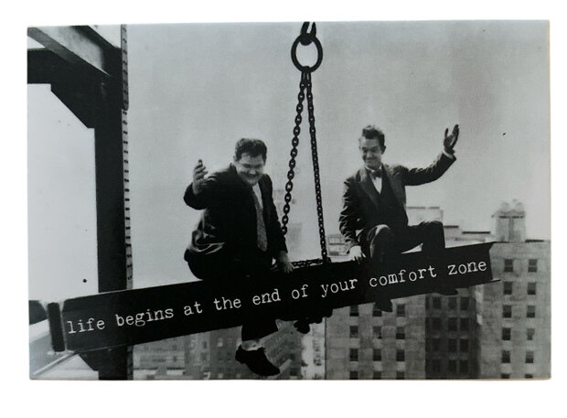 magneet Life Begins at the End of Your Comfort Zone motivatiemagneet