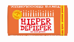 Tony&rsquo;s Chocolonely melkchocolade Hieper de Pieper met karamel zeezout