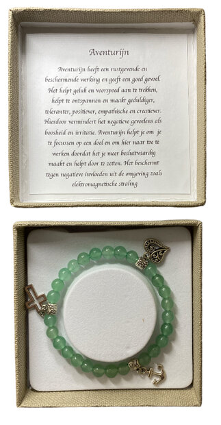 groene edelsteen armband cadeauverpakking