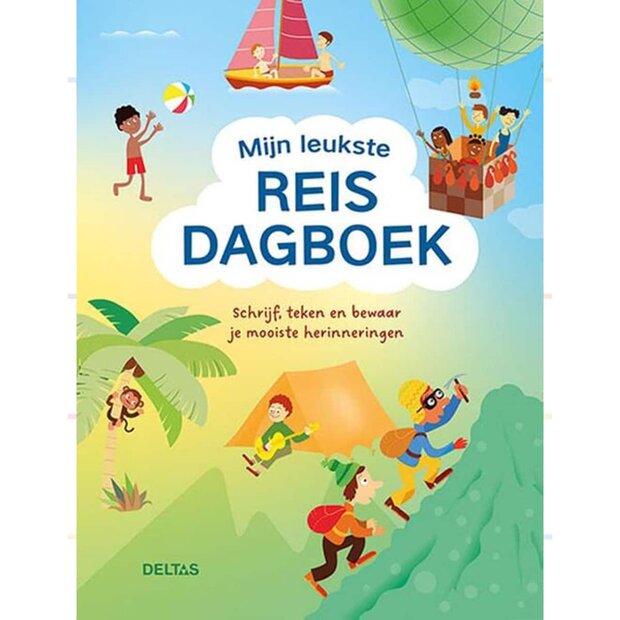 Kinder reisdagboek met vrolijke hardcover
