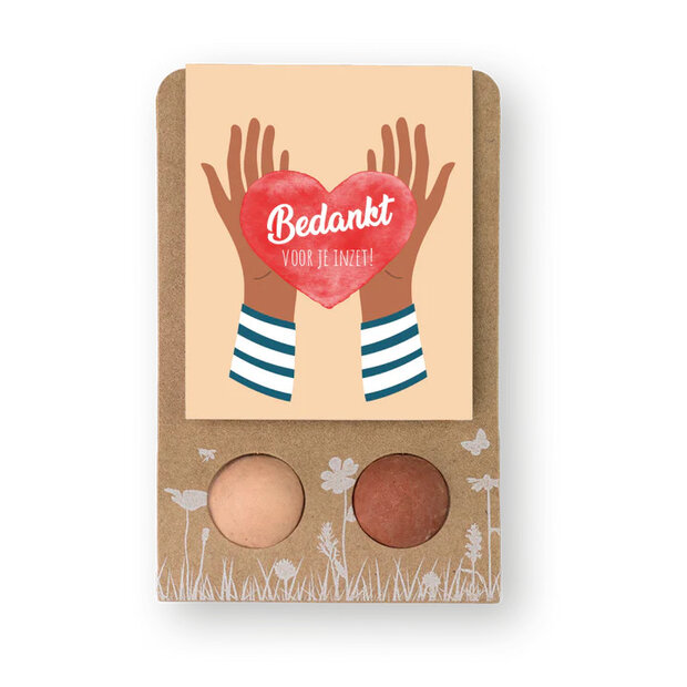 Bloembommetjes bedankt voor je inzet cadeau