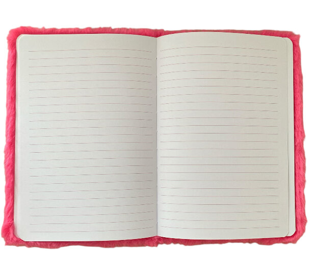 Roze notitieboek met beer