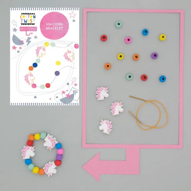 Duurzame DIY eenhoorn armband set
