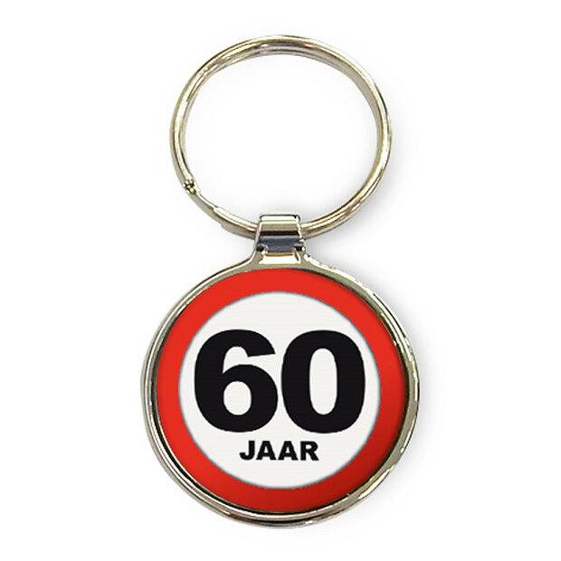 Sleutelhanger 60 jaar met ring