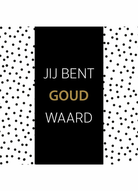 Chocolade reep jij bent goud waard verpakking