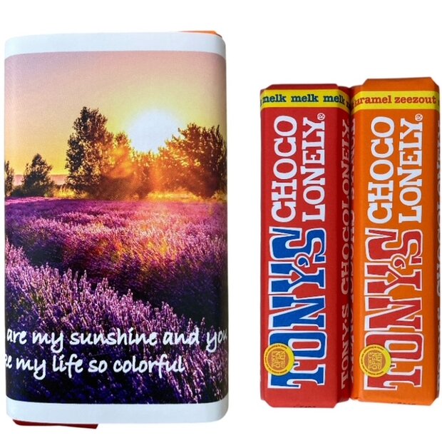 You are my sunshine Tony&rsquo;s Chocolonely chocolade verpakking