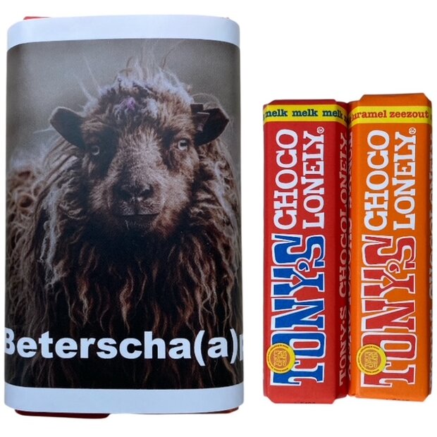 Tony&rsquo;s Chocolonely Beterschap repen melk &amp; karamel zeezout
