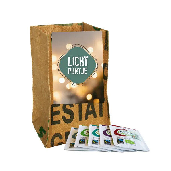 Fairtrade theelicht cadeau met thee