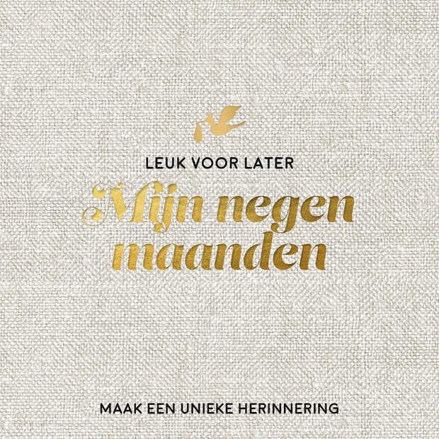 Negen maandenboek hardcover invulboek zwangerschap