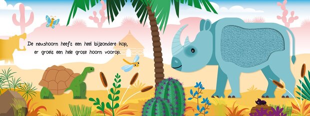 Voelstructuren ontdekken in dieren voelboek