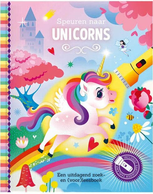 Speuren naar unicorns interactief zoekboek met zaklamp