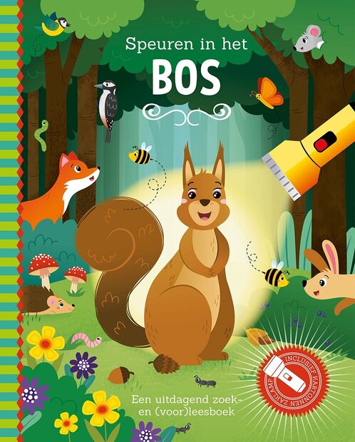 Speuren in het bos interactief zoekboek met zaklamp