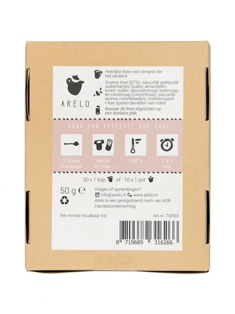 Brievenbuscadeau Lieve Thee met theefilters en liefdevolle boodschap