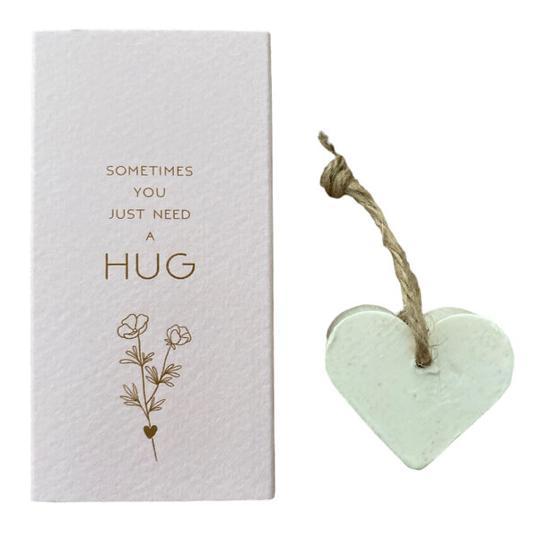 Compact luxe doosje met tekst Sometimes you just need a hug