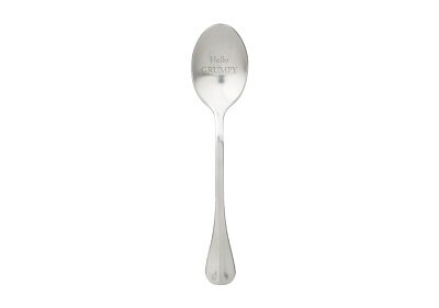 Grappig cadeau voor iemand met een ochtendhumeur RVS lepel met tekst