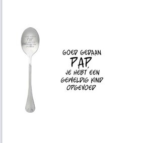 Humoristisch keukencadeau voor Vaderdag als origineel brievenbuscadeautje