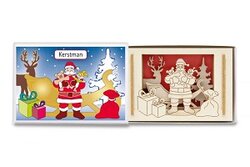 Kerstman silhouet doosje