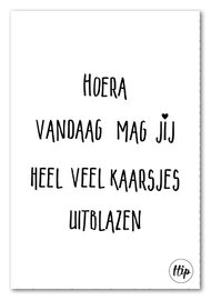 Hoera, vandaag mag jij.... geurzakje