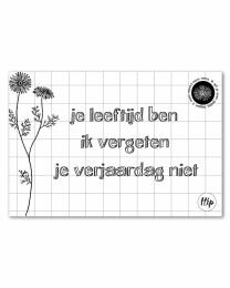 Je leeftijd ben ik vergeten geurzakje