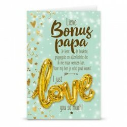 Giftcard met ballon (Lieve bonuspapa)